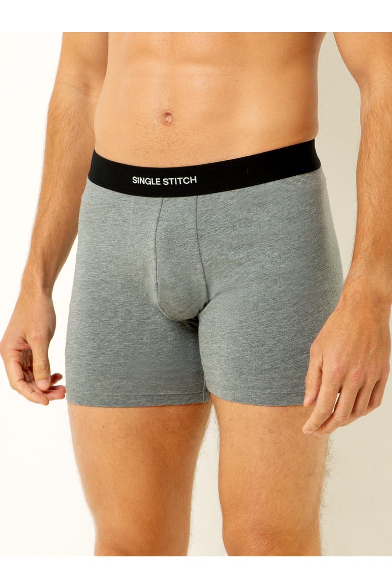 Cotton Modal Boxer Brief 4-Pack, Alternate, color, Black Blue Gray