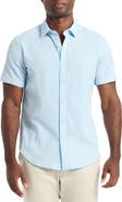 Robert Graham Harbor Short Sleeve Stretch Cotton Button-Up Shirt