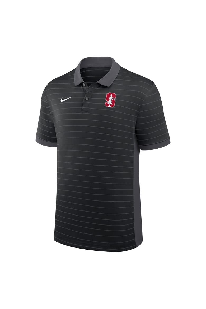 Men's Nike Black Stanford Cardinal 2026 Early Season Coaches Sideline Victory Stripe Dri-FIT Polo, Alternate, color, Black