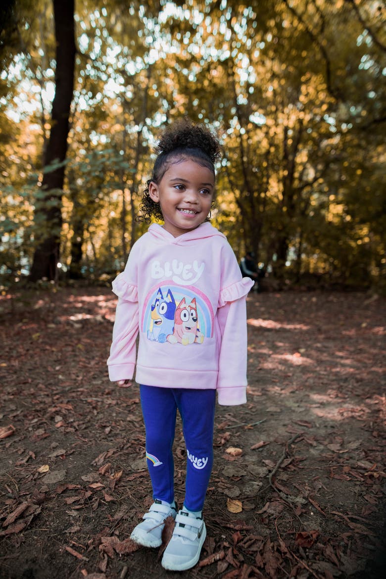 2-Piece Hoodie and Leggings Set, Alternate, color, Pink Navy Bluey Bingo