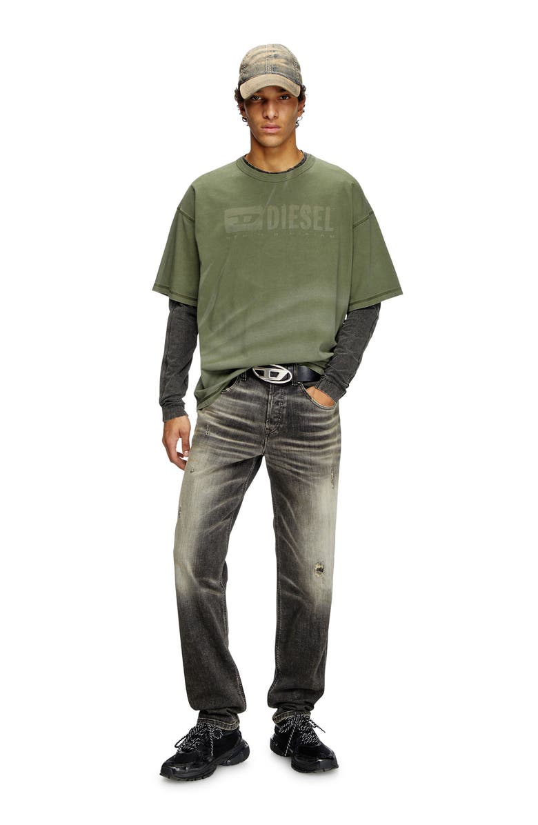 DIESEL<sup>®</sup> T-Adjust-R13 Oversize Graphic T-Shirt, Alternate, color, Olive/ Green