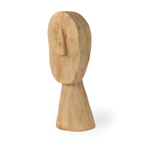 Ivan Wooden Head Sculpture