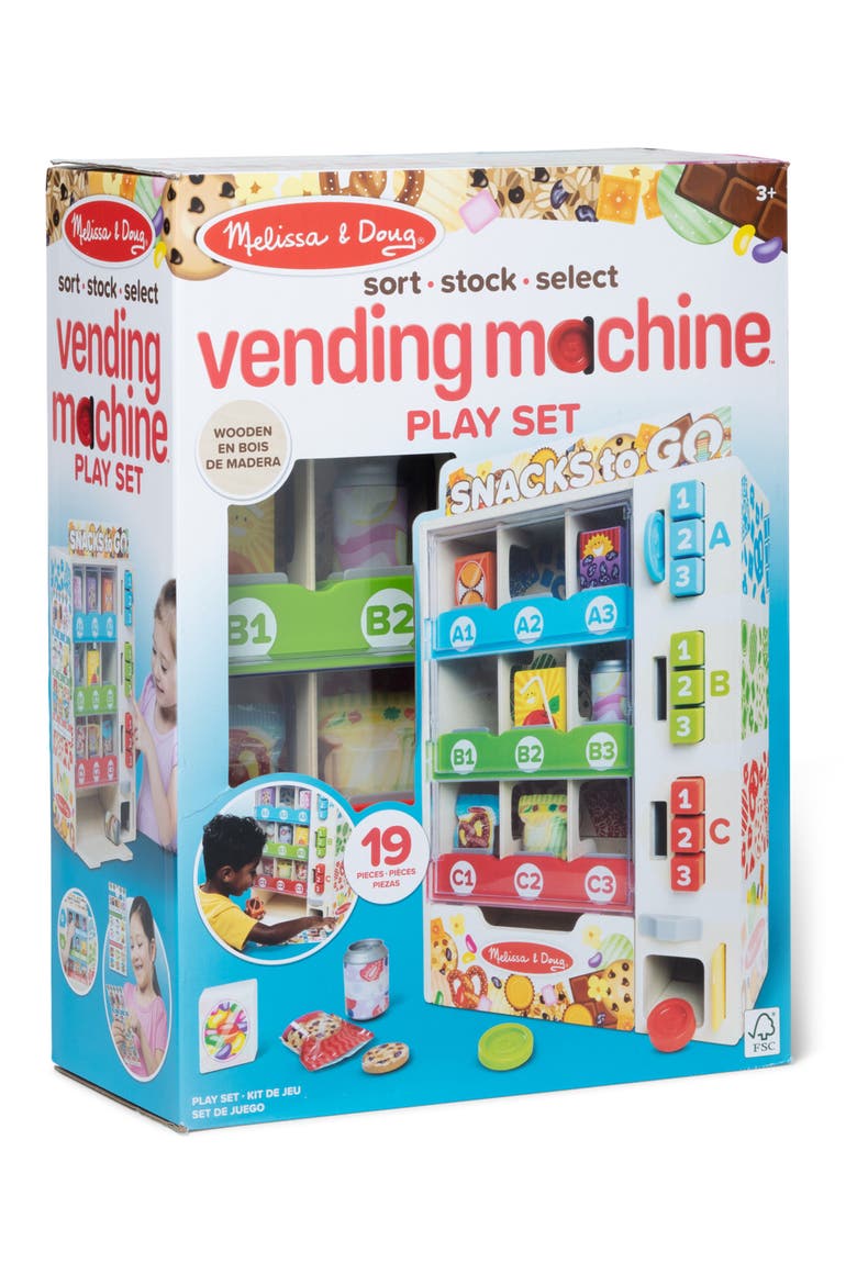 Sort, Stock & Select Wooden Vending Machine Playset, Main, color, 000