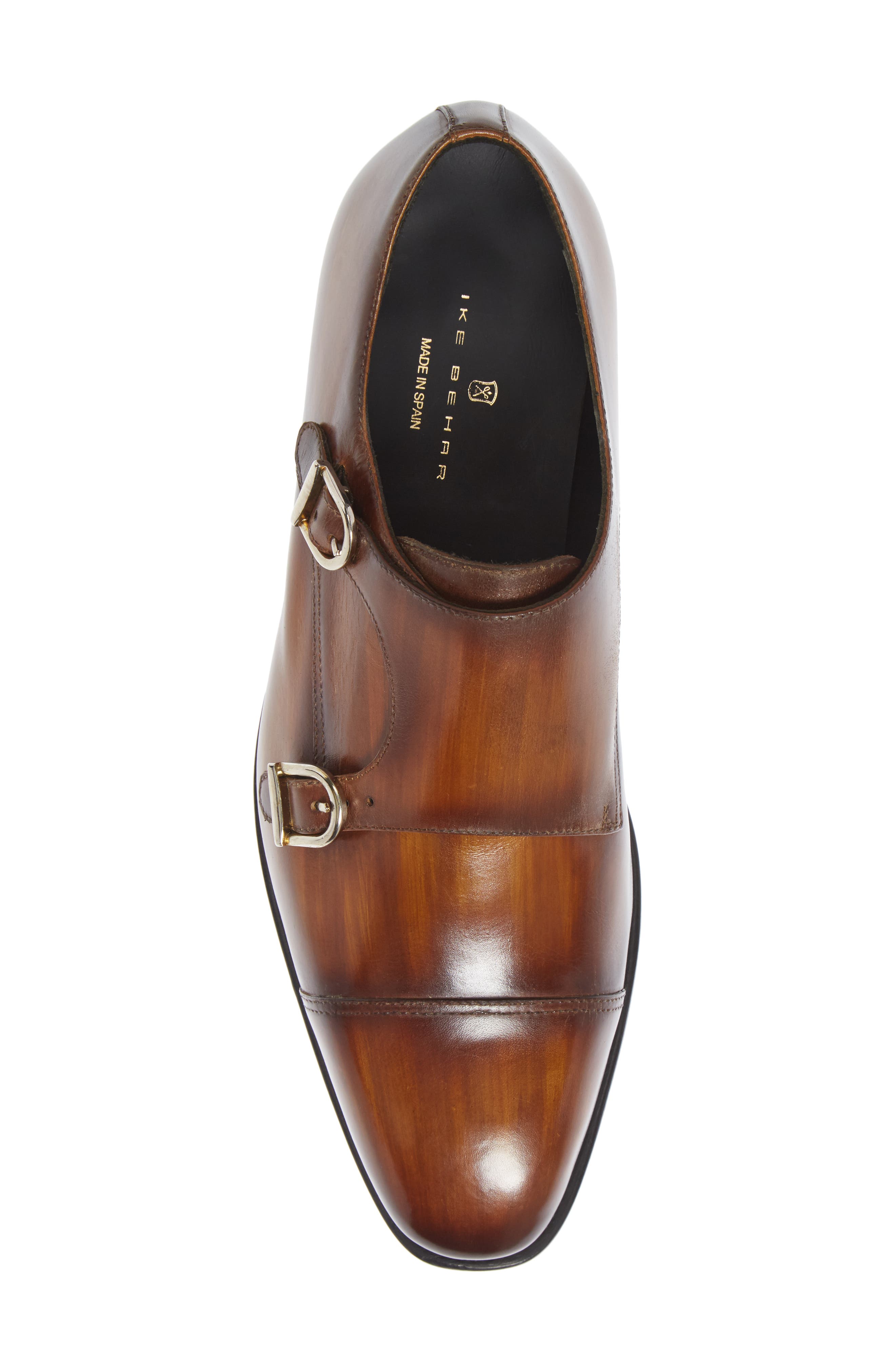 Regal Double Monk Strap Shoe, Alternate, color, BROWN