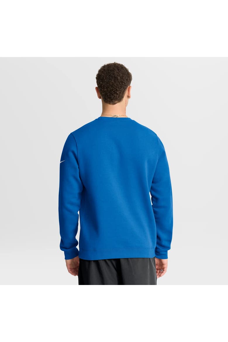 Men's Nike Blue Detroit Lions Primetime Club Fleece Pullover Sweatshirt, Alternate, color, Blue