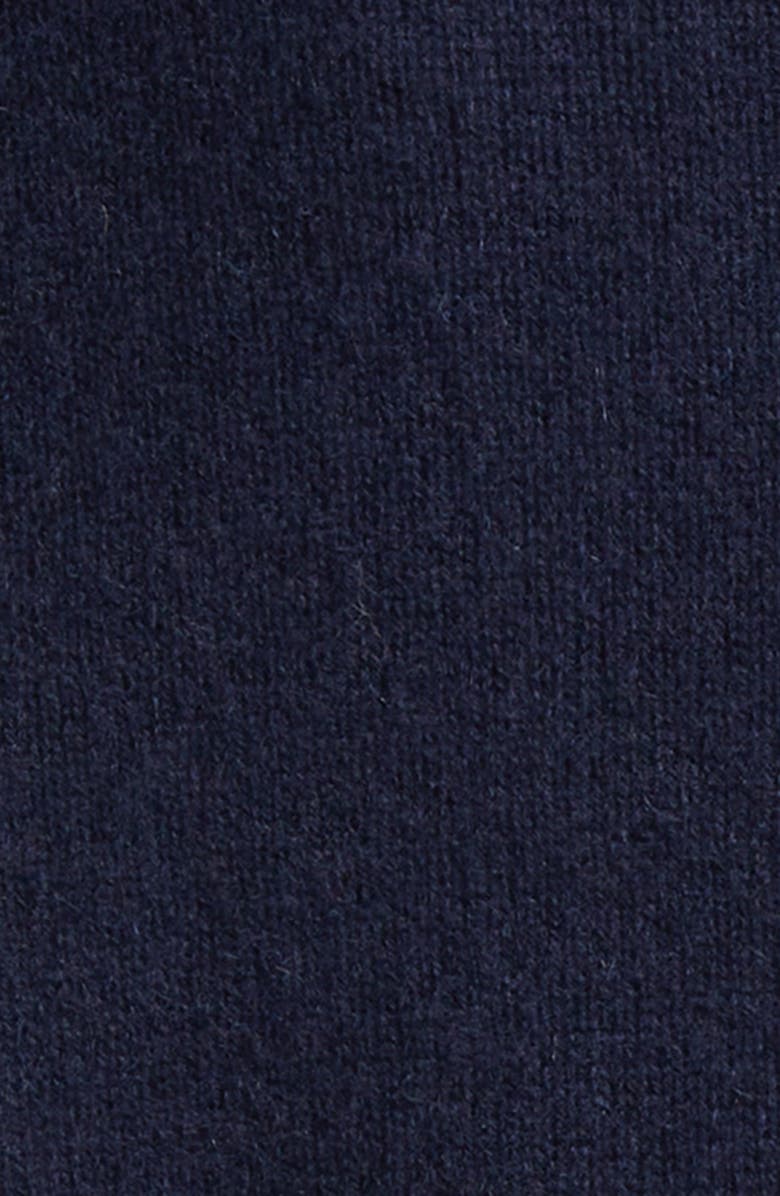Sporty 
Rich SRC Monogram Cashmere 
Wool V-Neck Sweater, Alternate, color, Dark Navy