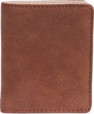 MUNDI SMALL LEATHER GOODS Faux Suede Bifold Card Case