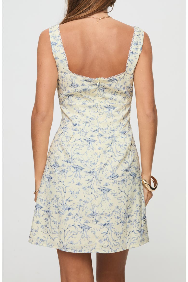 Alliston Floral Minidress, Alternate, color, YELLOW