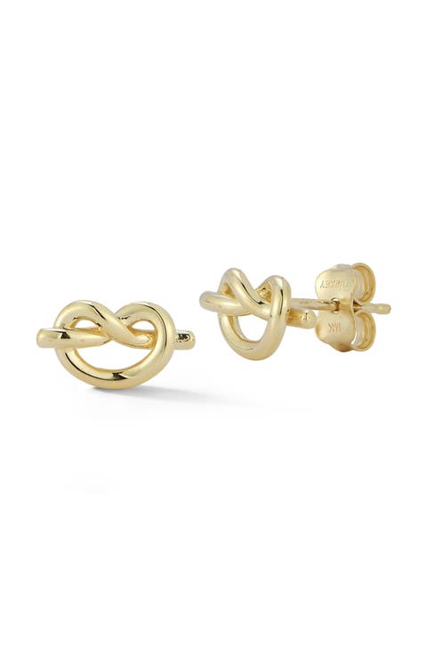 Pretzel Stud Earrings