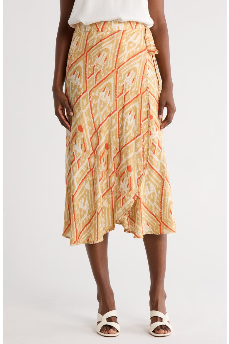 Wrap Skirt, Main, color, CAMEL