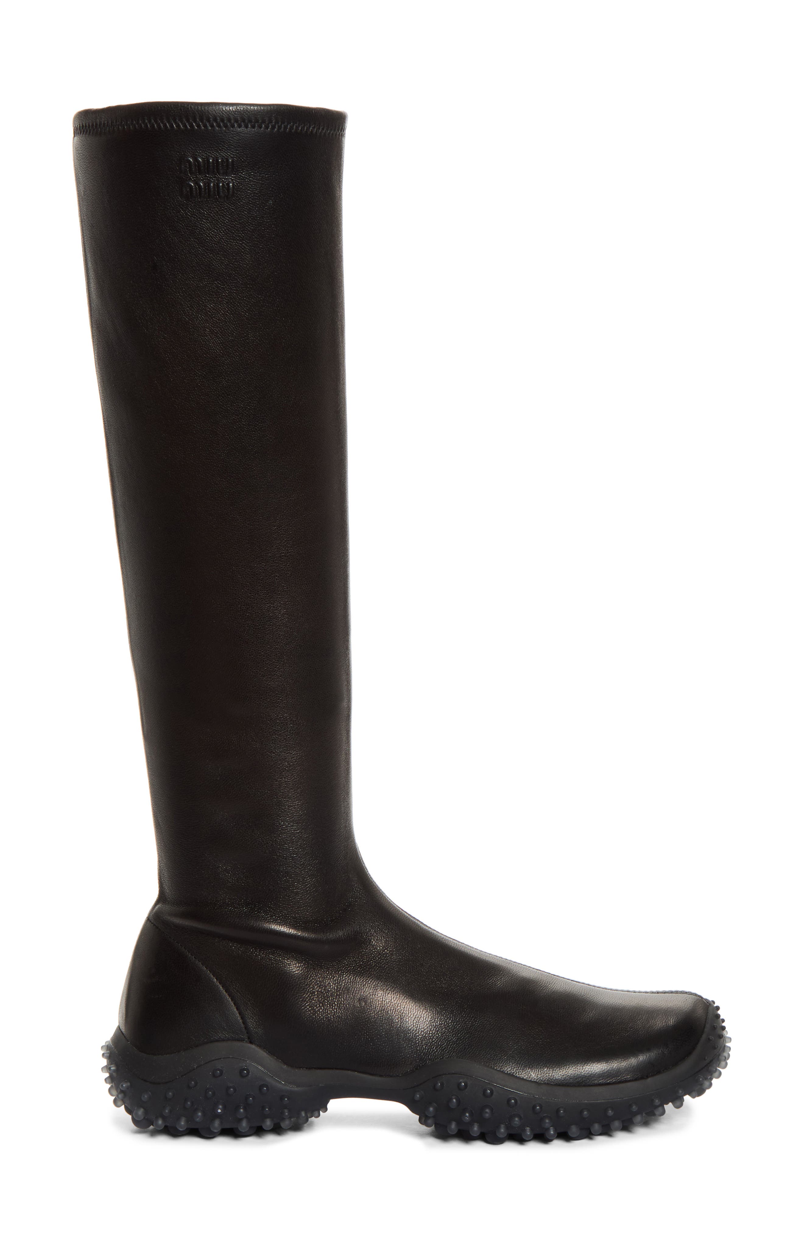 Trail Grip Sole Knee High Boot, Alternate, color, NERO