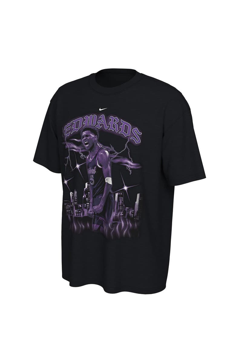 Nike Unisex Nike Anthony Edwards Black Minnesota Timberwolves 2025/26 City Edition Player Graphic T-Shirt, Alternate, color, Black