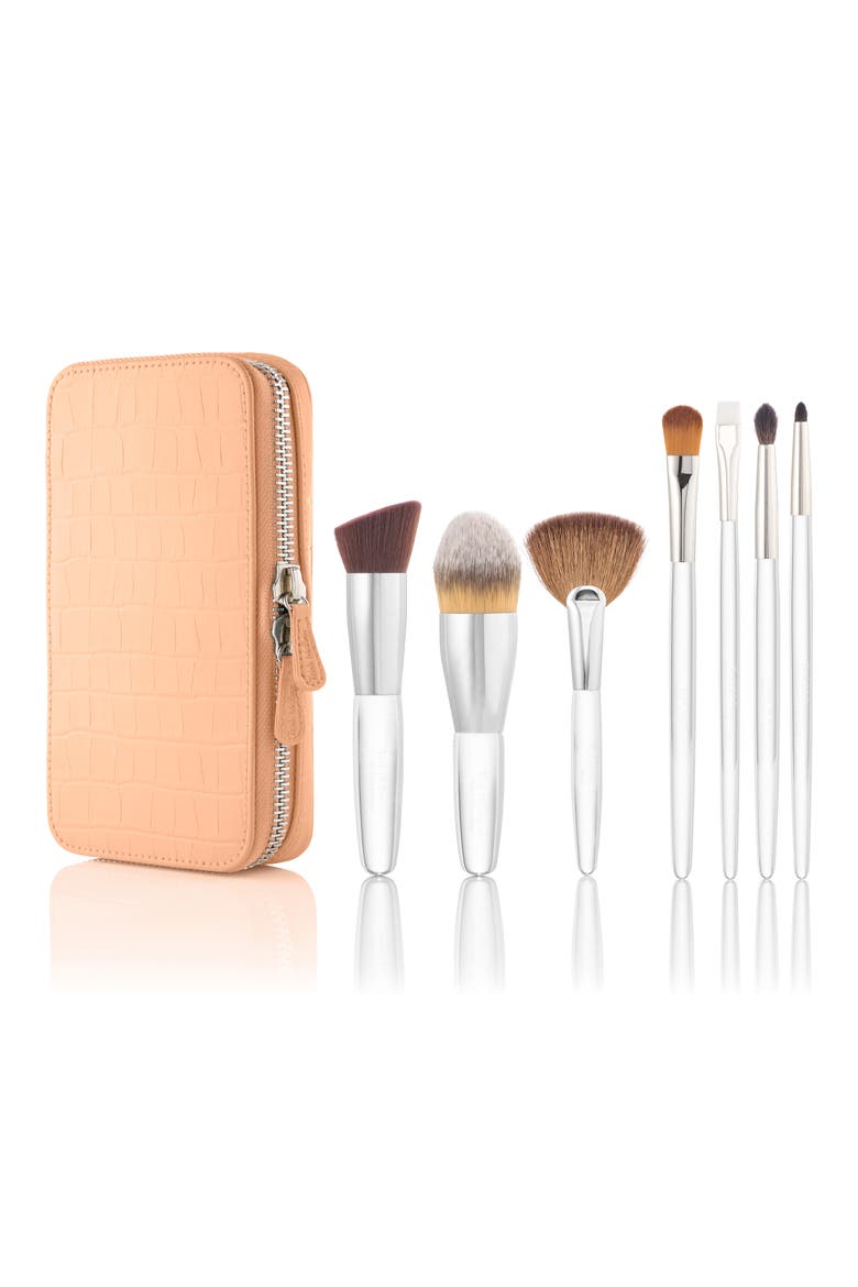 The Power of Brushes® 7-Piece Makeup Brush Set (Nordstrom Exclusive) (Limited Edition) $395 Value, Main, color, ORANGE/ WHITE MULTI