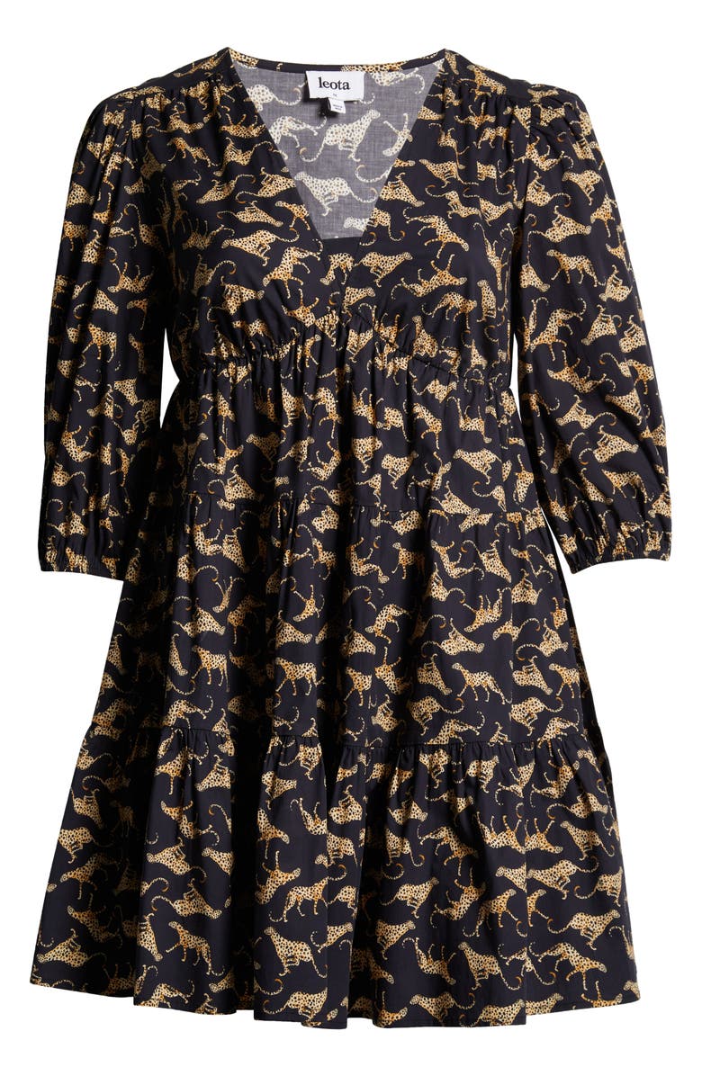 Leota Zariah Floral Stretch Organic Cotton Dress, Alternate, color,