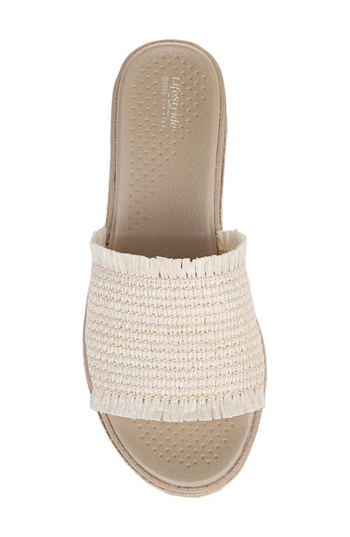 Bzees Women's Breezy Washable Slide Wedge Sandals In Beige
