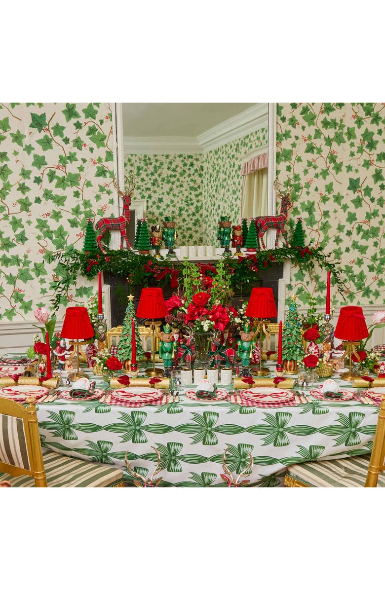 Mrs. Alice Felix Red & Green Gingham Napkins, Alternate, color, Red