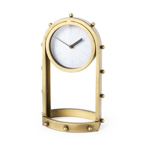 Marian Studded Table Clock