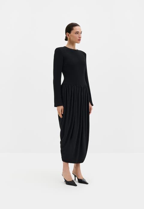 Lexie Balloon Skirt Midi Dress