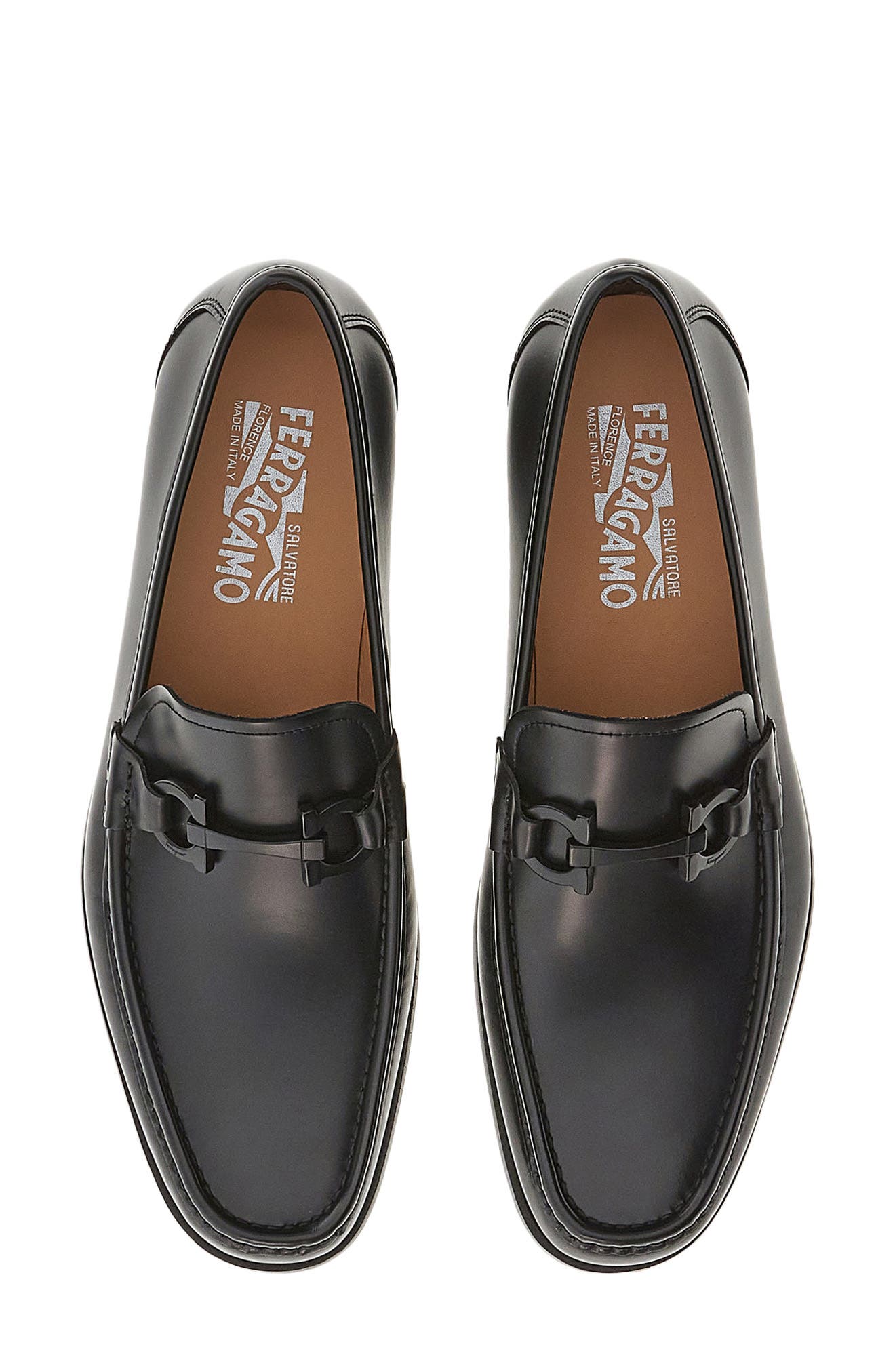 FERRAGAMO Grandioso 2 Monochrome Bit Loafer, Alternate, color, 