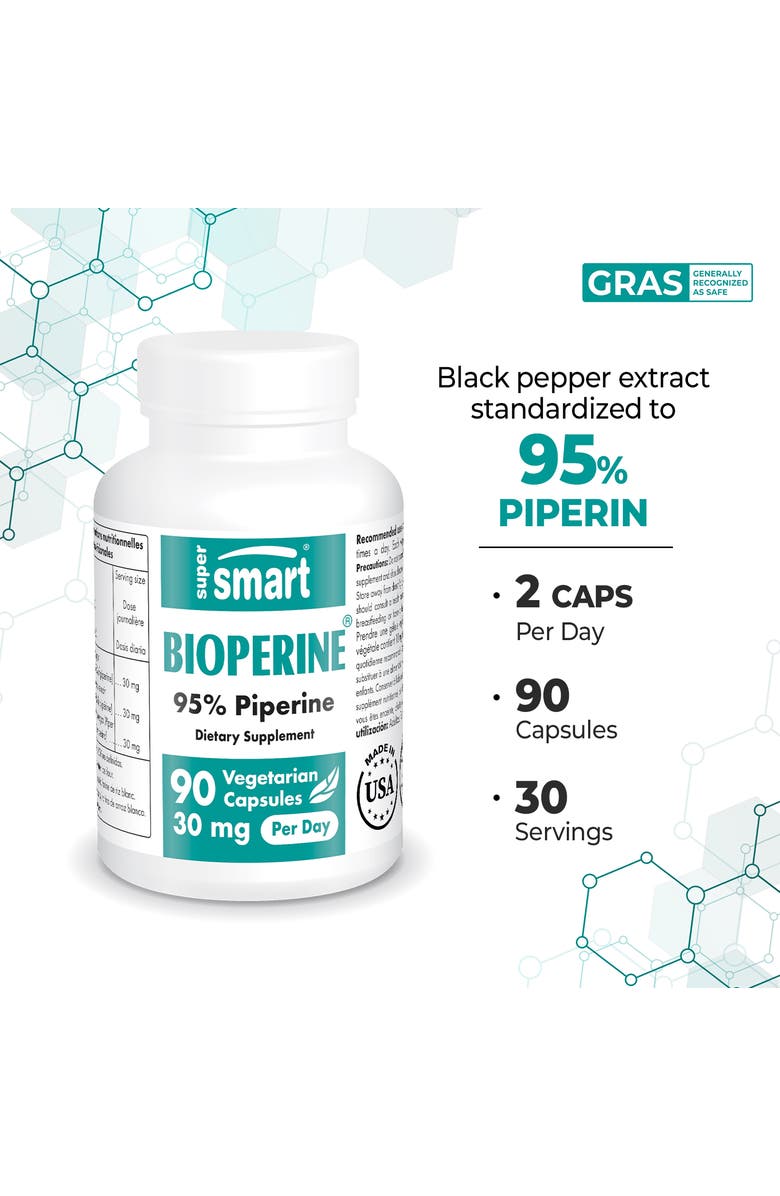 SuperSmart BioPerine 30mg per Day, Alternate, color, NO COLOR