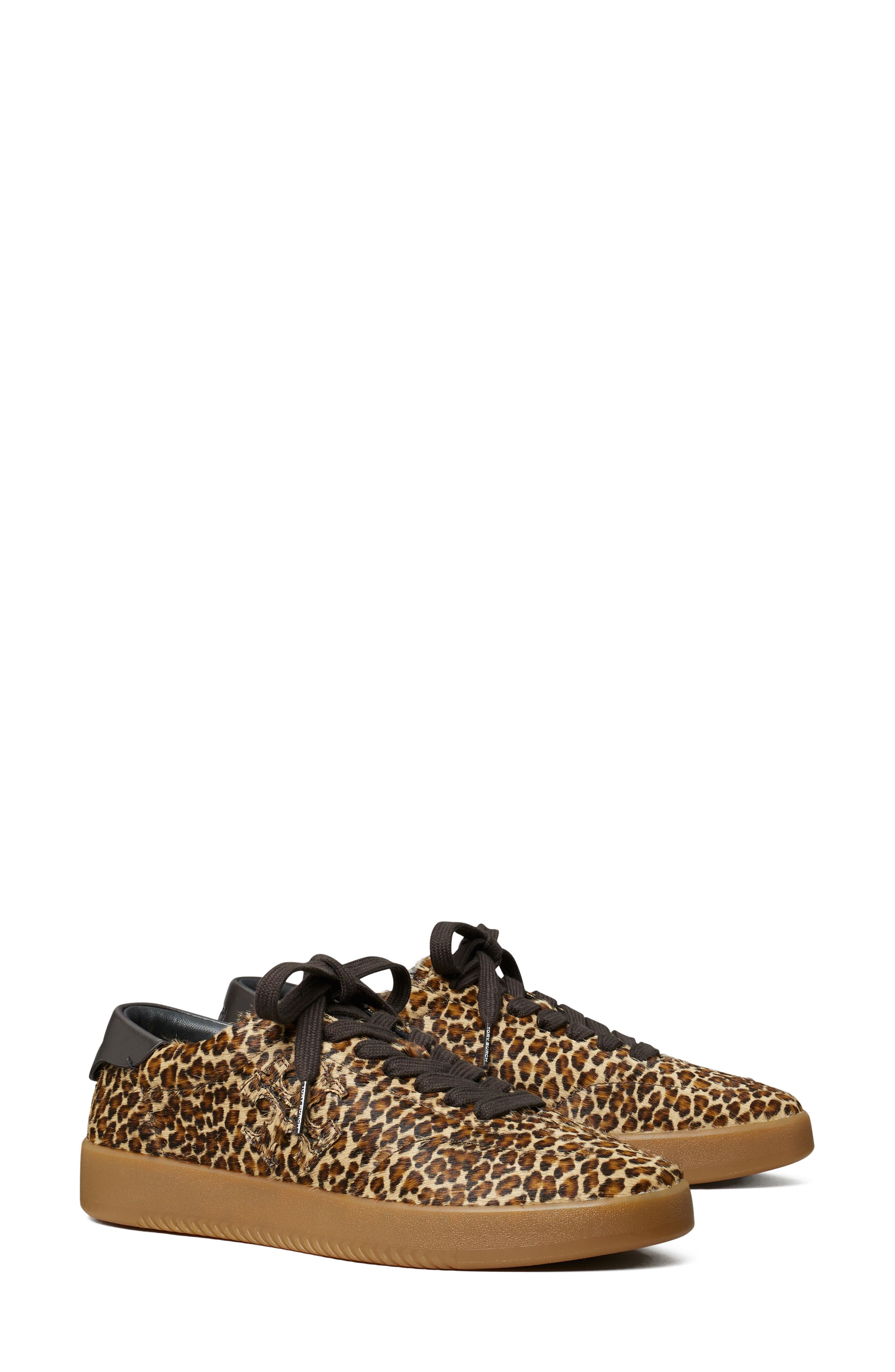 Tory Burch Phoenix Genuine Calf Hair Sneaker, Main, color, Leopard Print Calf Hair
