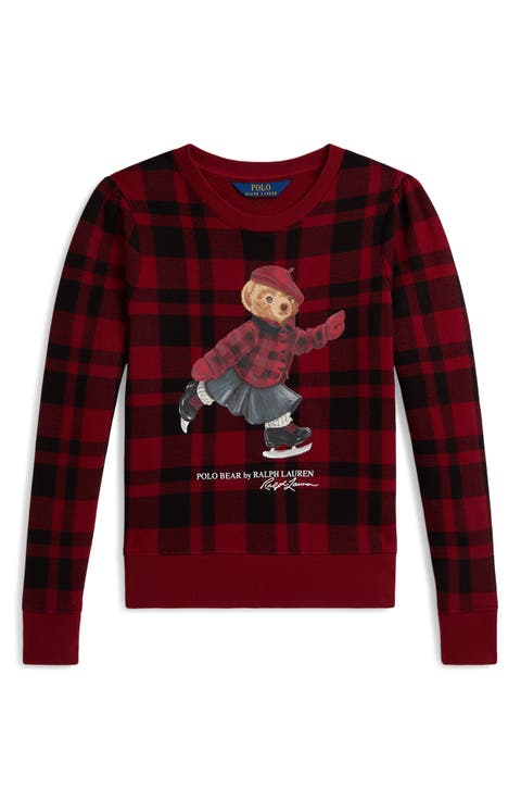 Kids' Polo Bear Fleece Crewneck Sweatshirt (Big Kid)