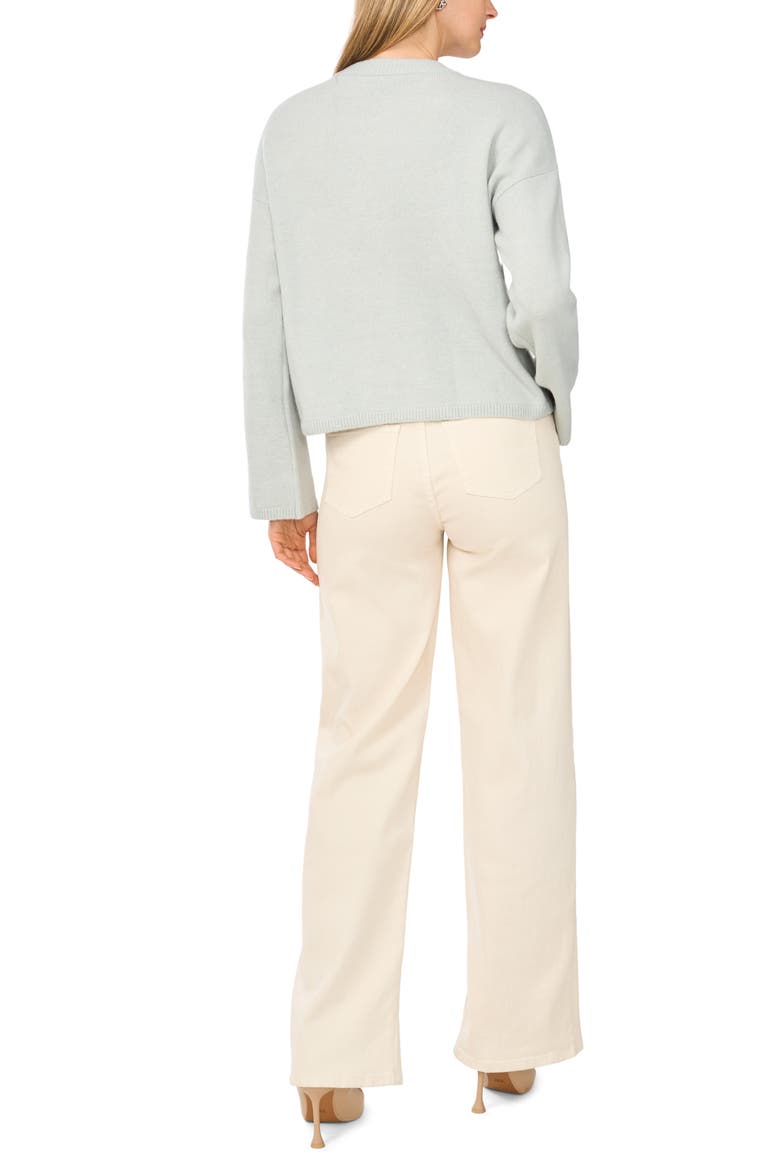Floral Embroidered Crewneck Sweater, Alternate, color, ERICA BLUE