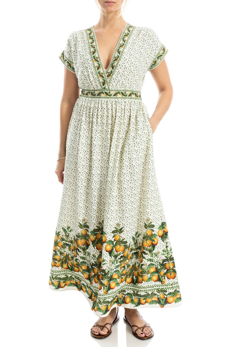 Surplice Neck Short Sleeve Maxi Dress video