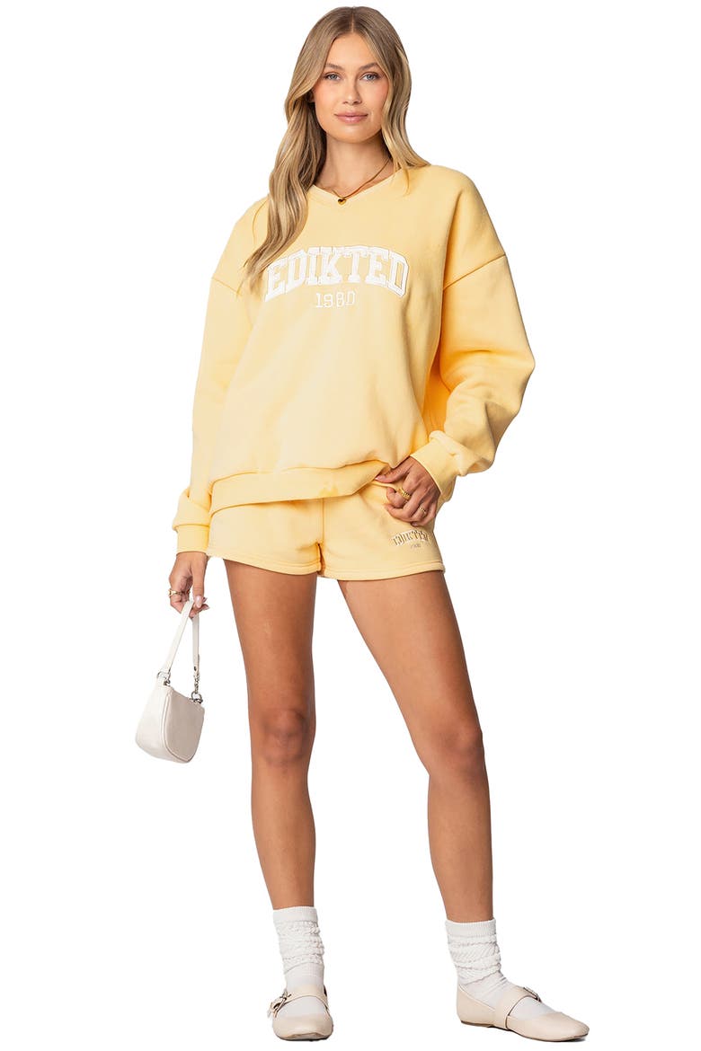 Logo Crewneck Sweatshirt, Alternate, color, YELLOW