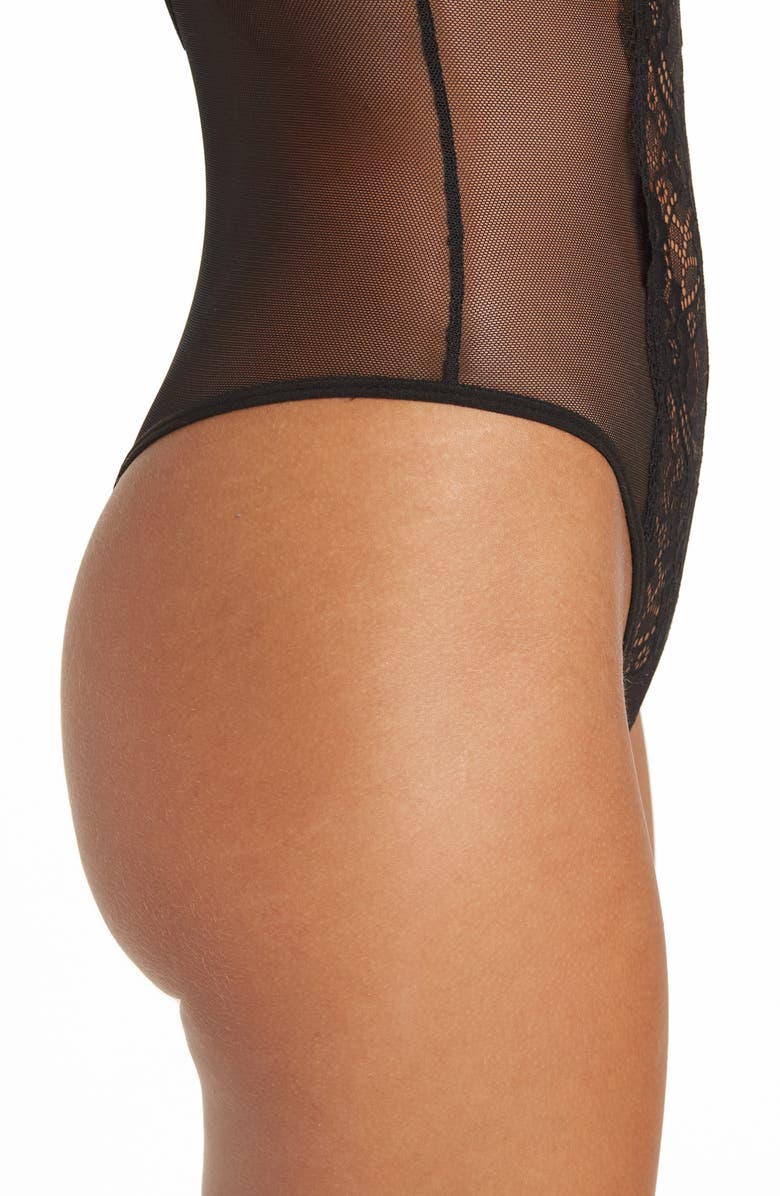 SECRET LACE Sexy Lace Bodysuit, Alternate, color, 