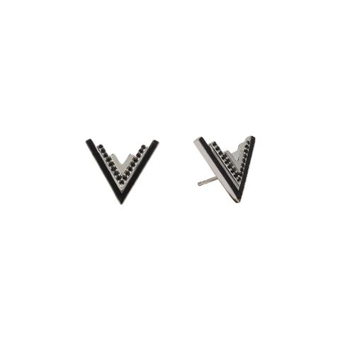 Valor Silver Onyx Stud Earrings