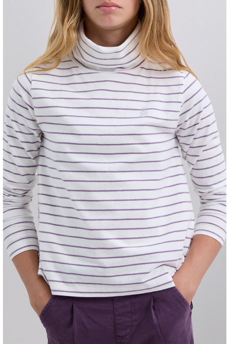Stripeslstee Girls, Alternate, color, Purple