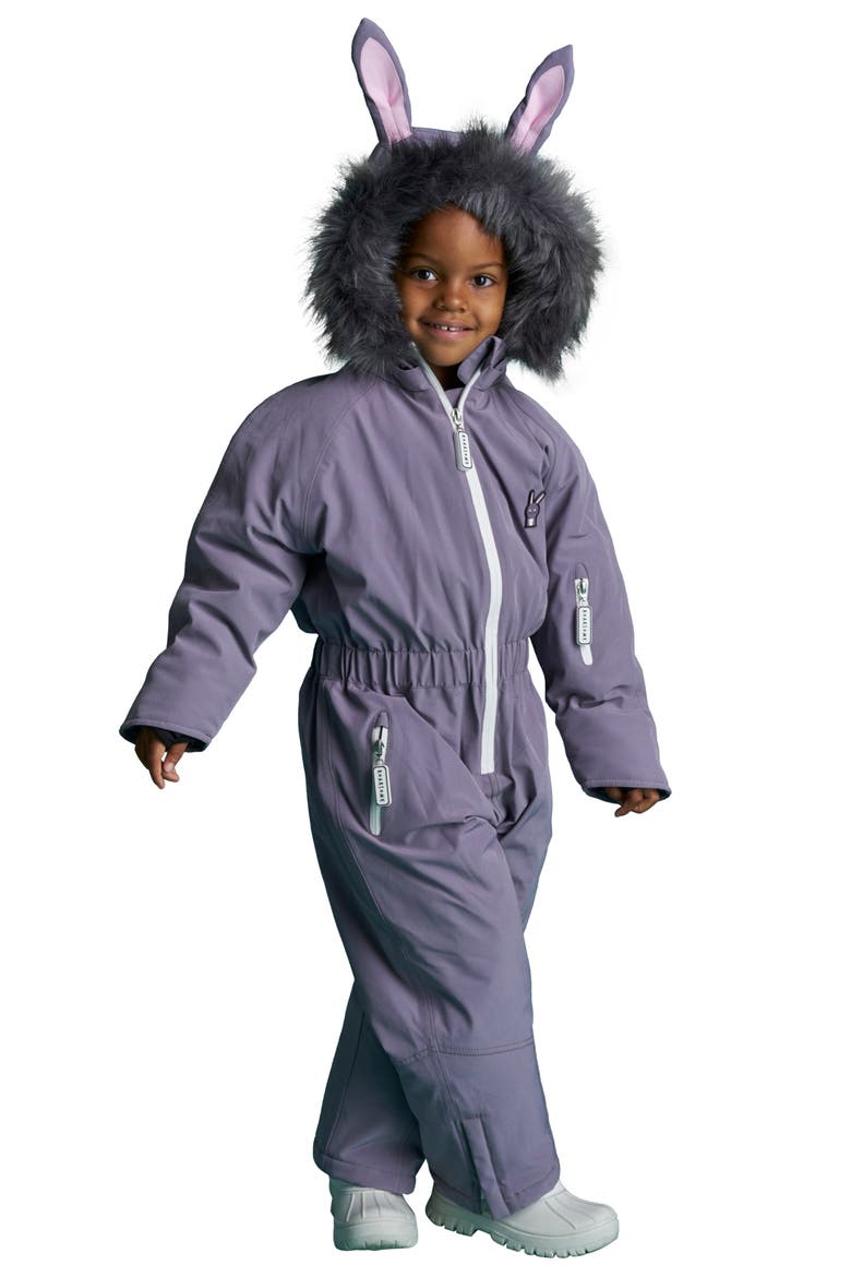 Hop the Bunny Ski Suit, Alternate, color, Purple