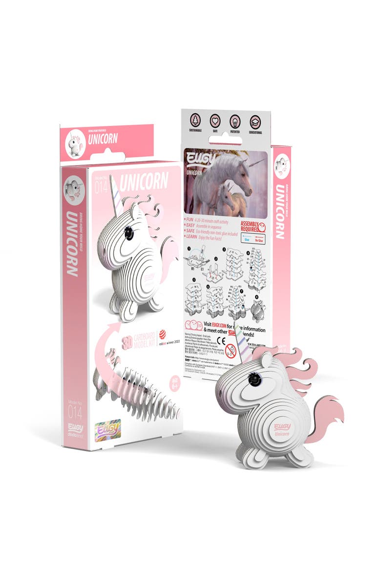 Eugy Puzzles Unicorn 3D Puzzle, Main, color, NO COLOR