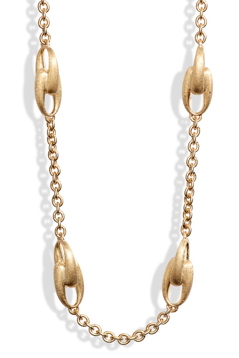 Lucia Link Collar Necklace, Main, color, YELLOW GOLD