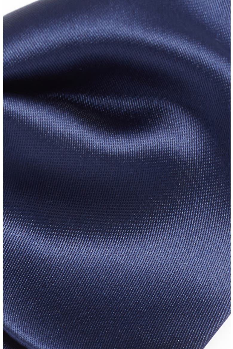 Navy Silk Butterfly Bow Tie, Alternate, color, BLUE