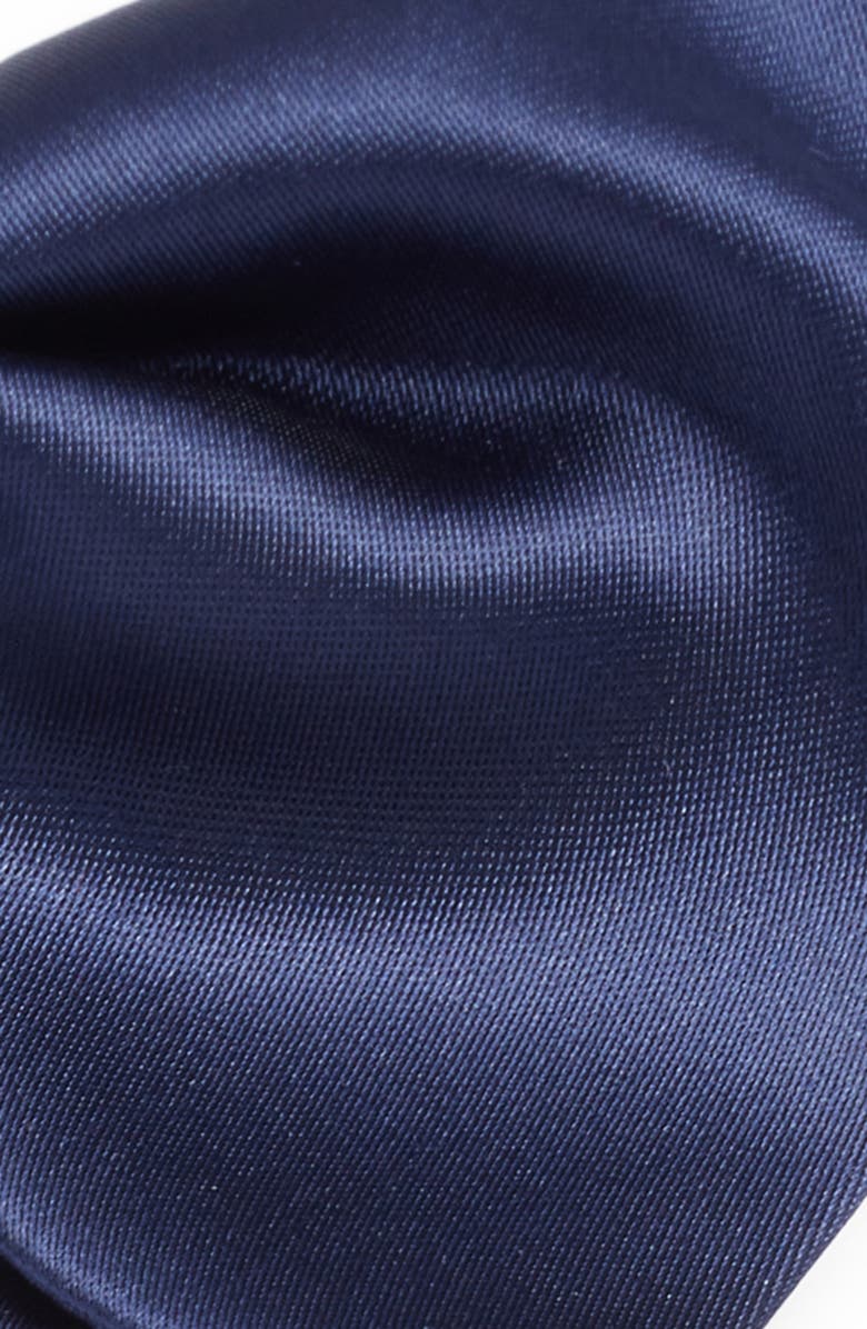 CLIFTON WILSON Navy Silk Butterfly Bow Tie, Alternate, color, Blue