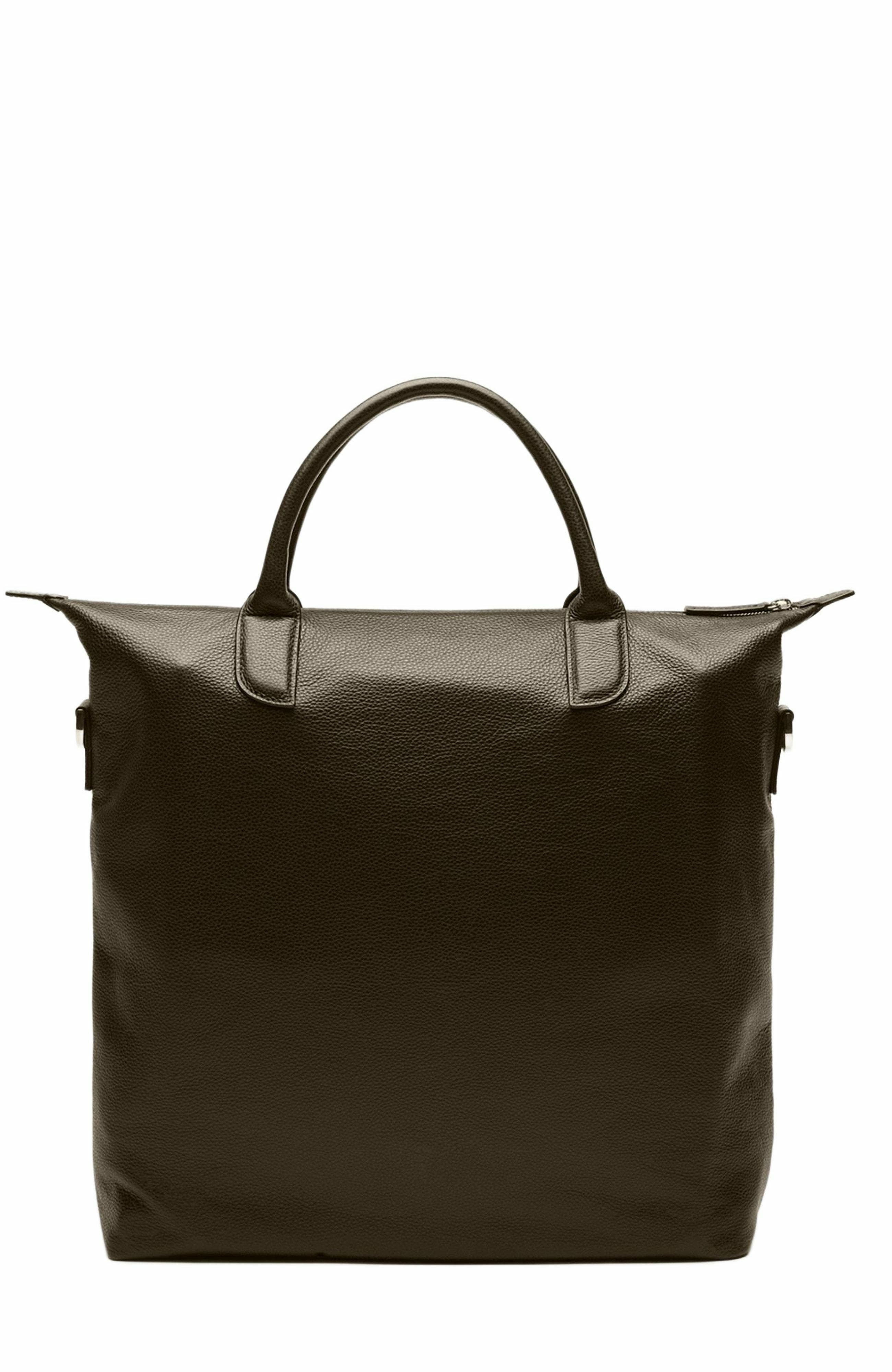 WANT Les Essentiels O'Hare Pebble-Grained Leather Tote, Alternate, color, Dark Brown