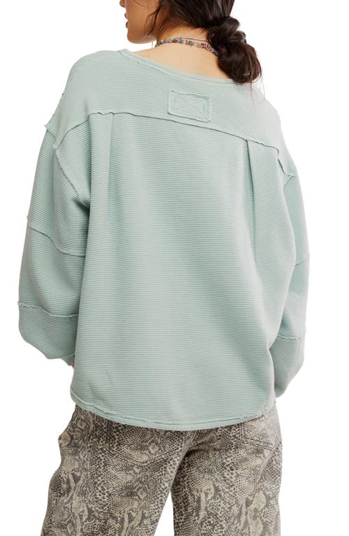 Free People Total Eclipse Oversize T-shirt In Green