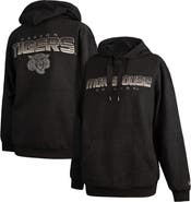 FISLL Men's FISLL  Black Morehouse Maroon Tigers Puff Print Sliced Pullover Hoodie