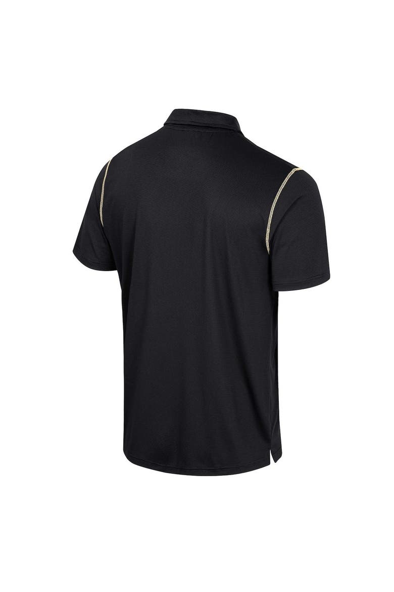 Men's Colosseum  Black Vanderbilt Commodores Cameron Polo, Alternate, color, Black