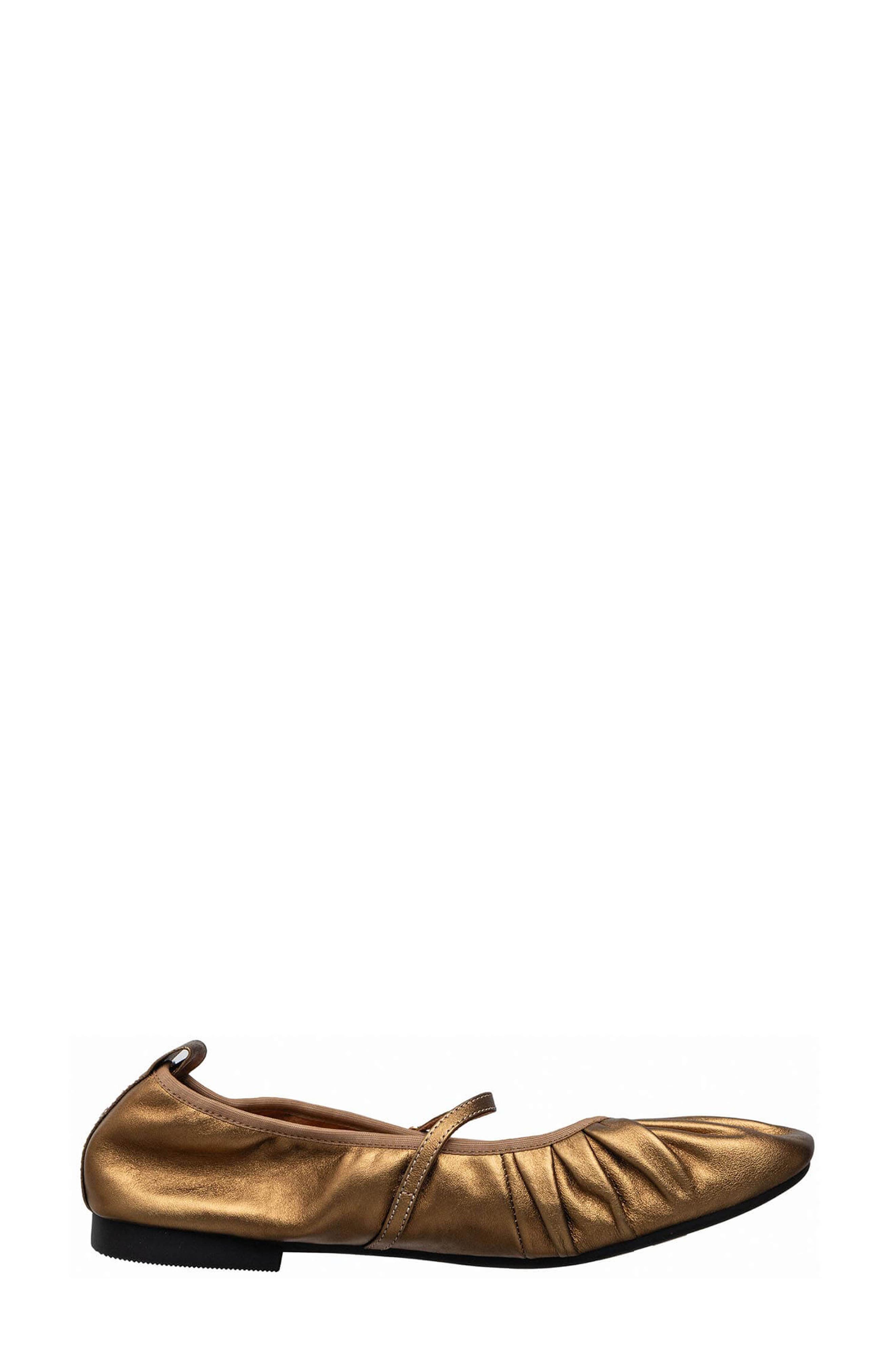 Mila Ballet Flat, Alternate, color, BRONZE