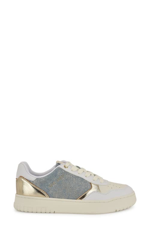 Shop Nine West Nenya Sneaker In Platino/denim