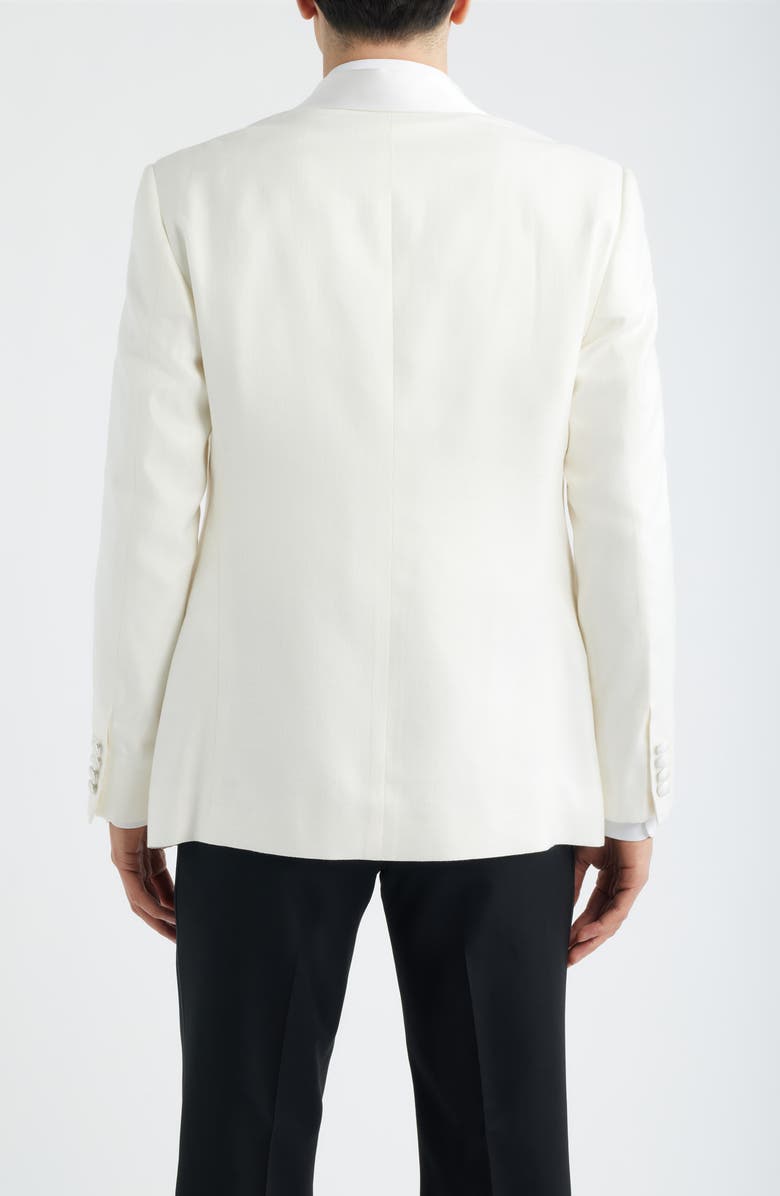 Emporio Armani Shawl Collar Dinner jacket, Alternate, color, Solid White
