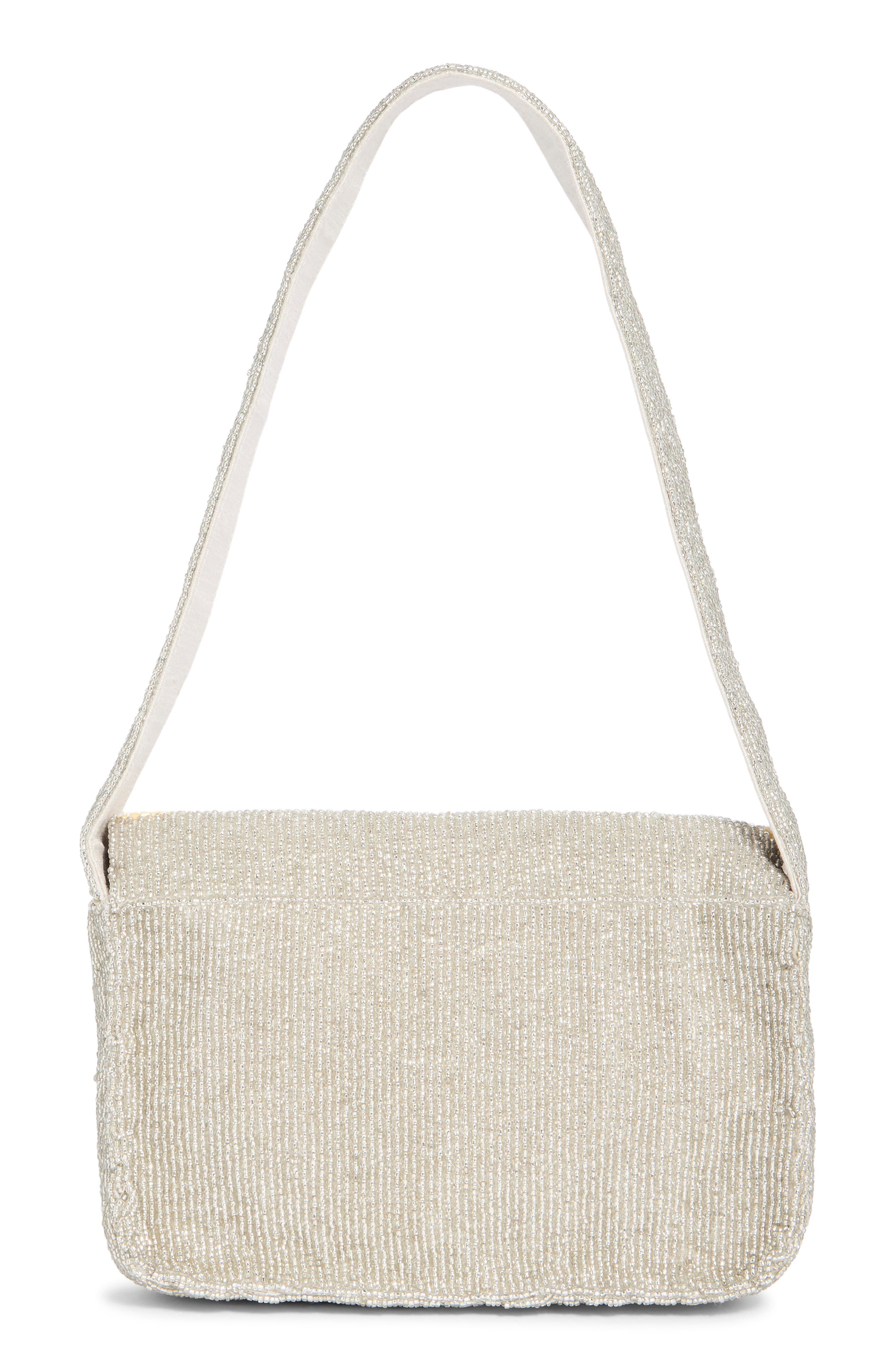 Collection XIIX Lemonade Beaded Baguette Shoulder Bag, Alternate, color, Grey Multi