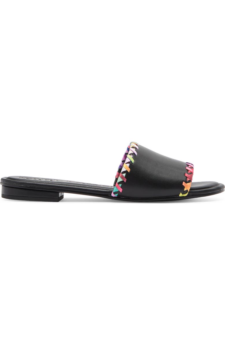 KARL LAGERFELD PARIS Cenie Whipstitch Slide Sandal, Alternate, color,