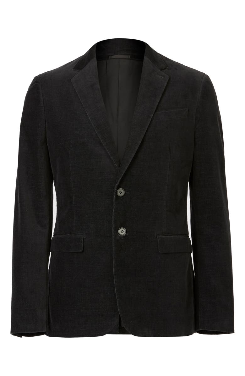 AllSaints Kiels Stretch Cotton Blend Velvet Blazer, Alternate, color,