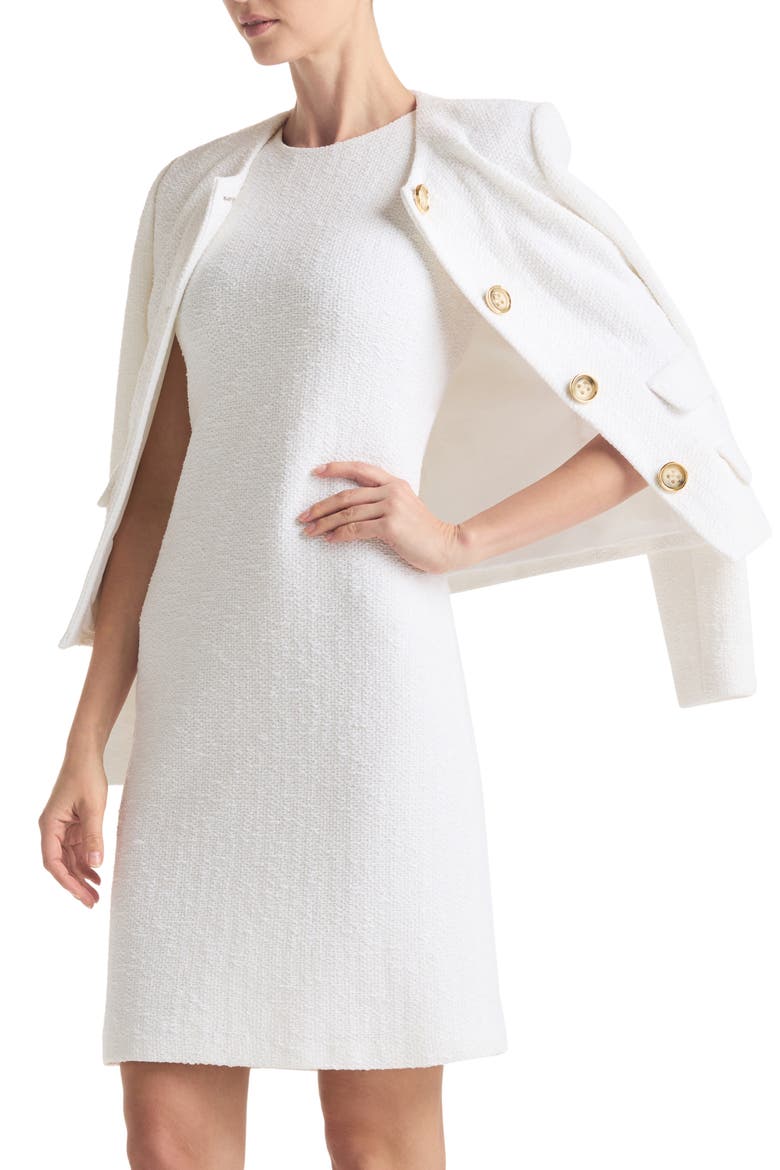 Bouclé Knit Jacket, Alternate, color, OPTIC WHITE
