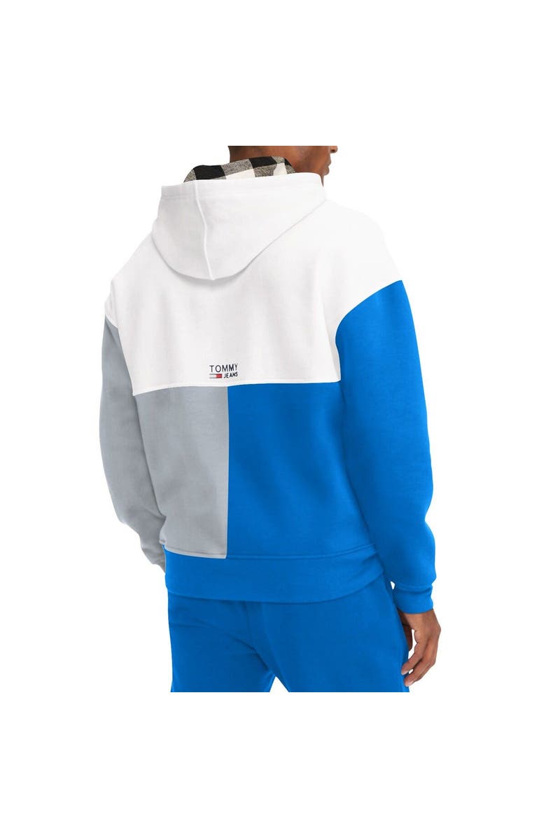 TOMMY JEANS Men's Tommy Jeans White/Royal Dallas Mavericks Andrew Split Pullover Hoodie, Alternate, color, White