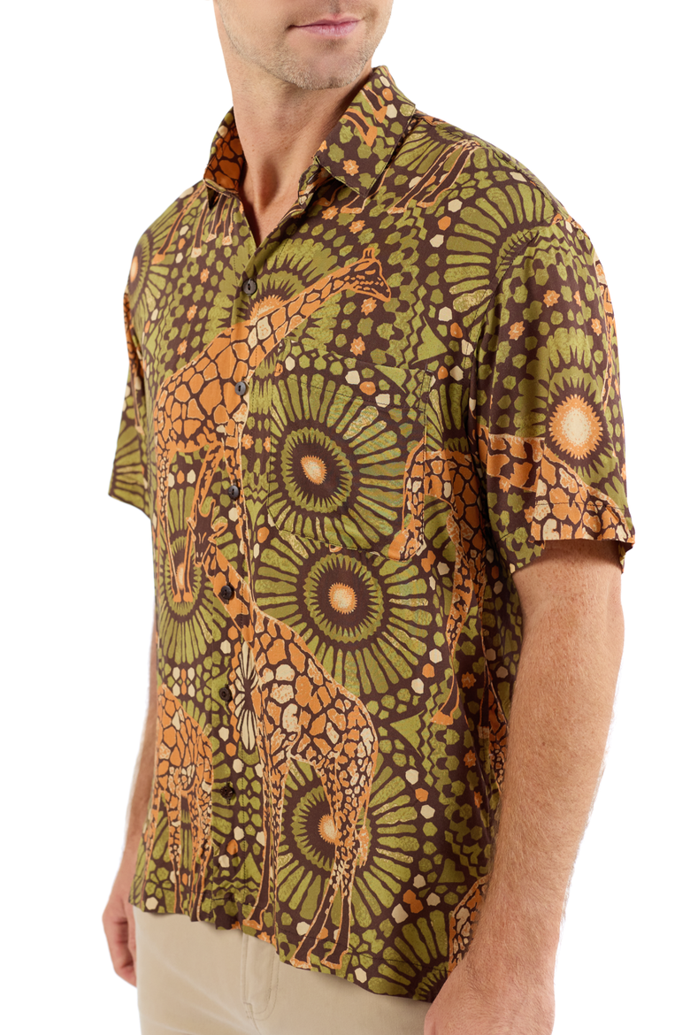 The Africa - Short Sleeve Shirt, Alternate, color, Brown